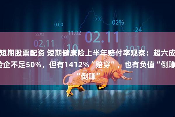 短期股票配资 短期健康险上半年赔付率观察：超六成险企不足50%，但有1412%“赔穿”，也有负值“倒赚”