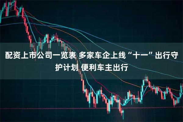 配资上市公司一览表 多家车企上线“十一”出行守护计划 便利车主出行